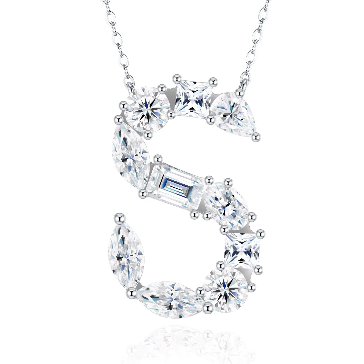 Moissanite Letters Necklace - Luxury Christmas Gift For Women & Men