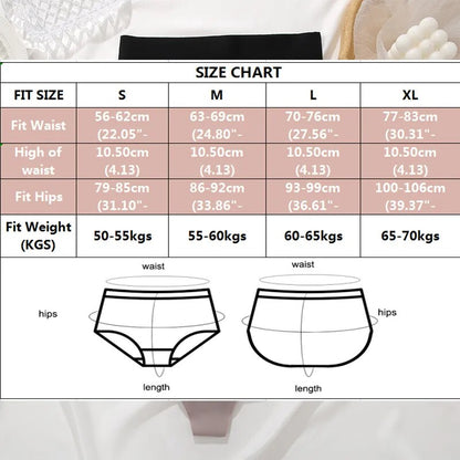 Seamless High Waist Belly Shaping Underwear Breathable Panties (4 Pcs)