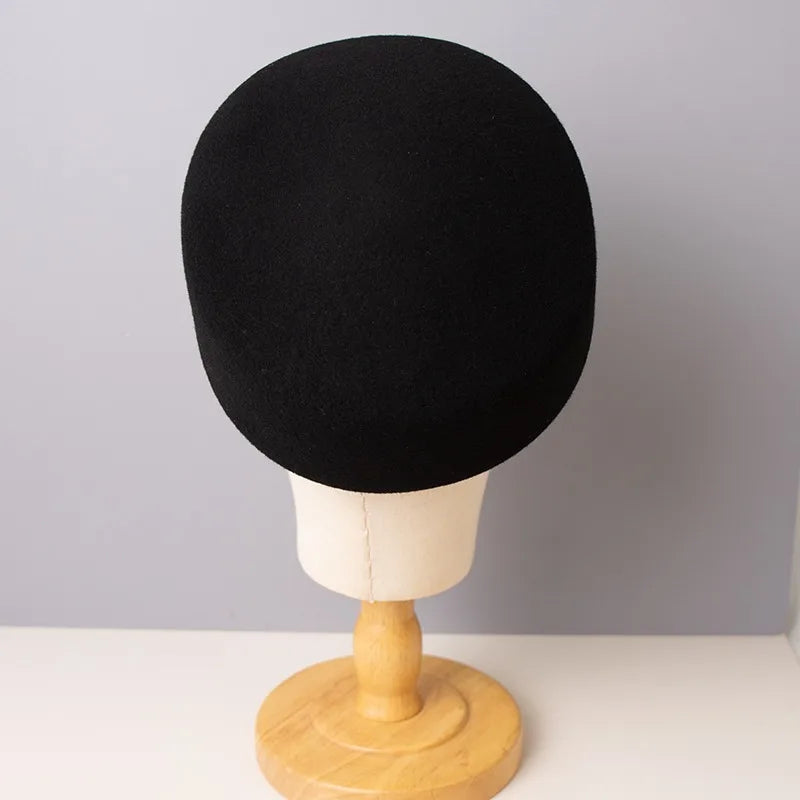 100% Wool Felt Beret Hat - Gift For Her
