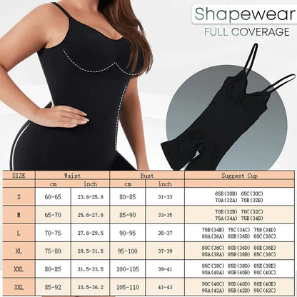 Seamless Backless U Neckline Full Coverage Shapewear