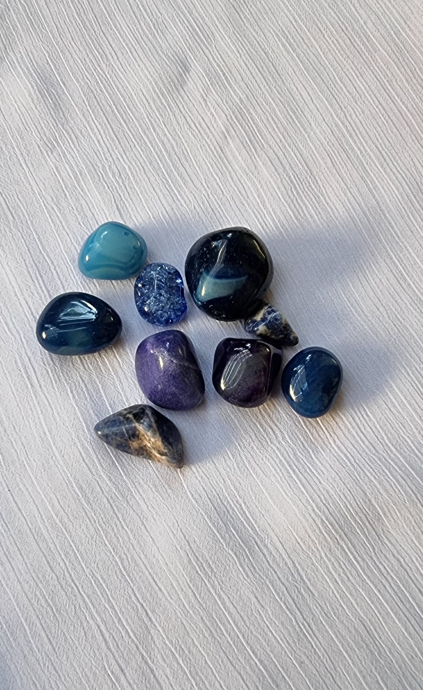 9 Pieces Natural Blue Sodalite Stone