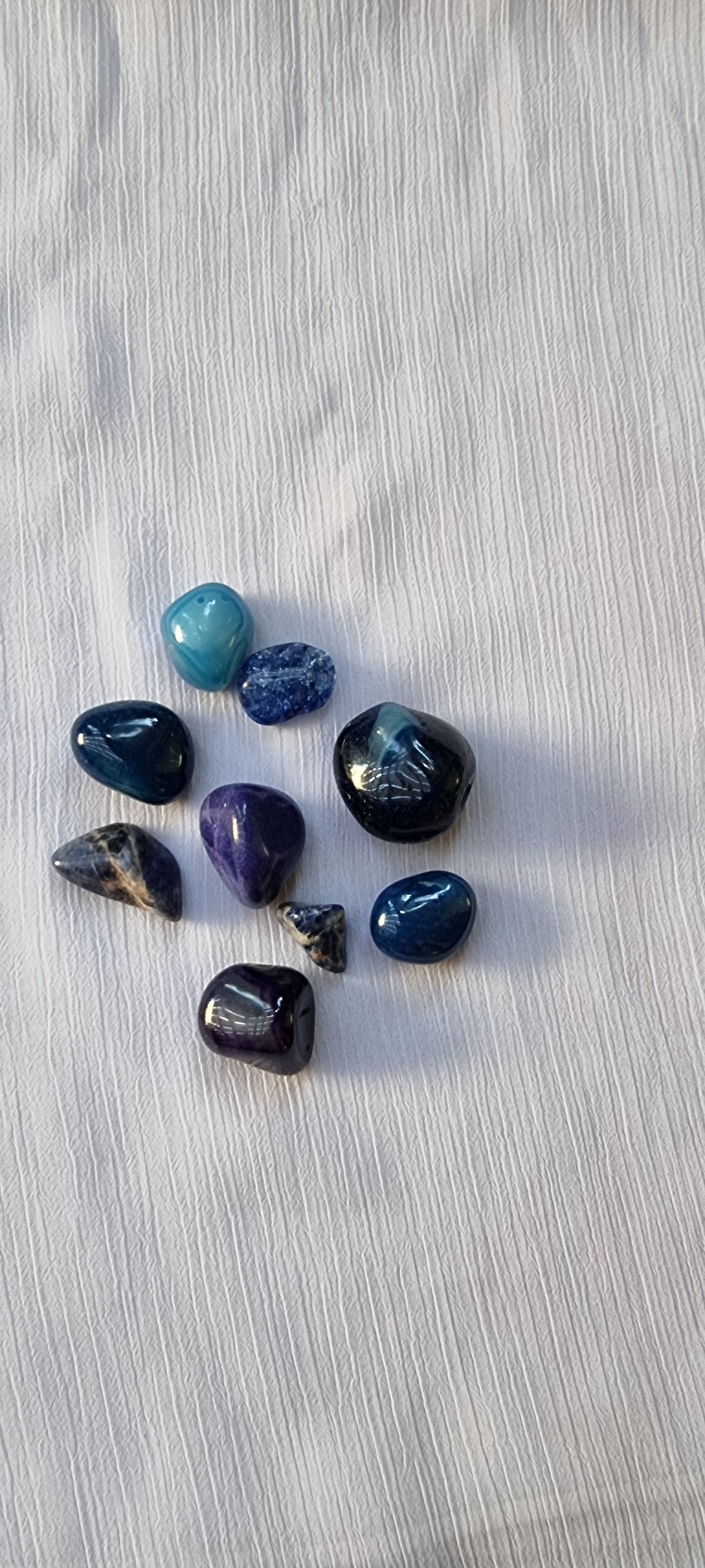 9 Pieces Natural Blue Sodalite Stone