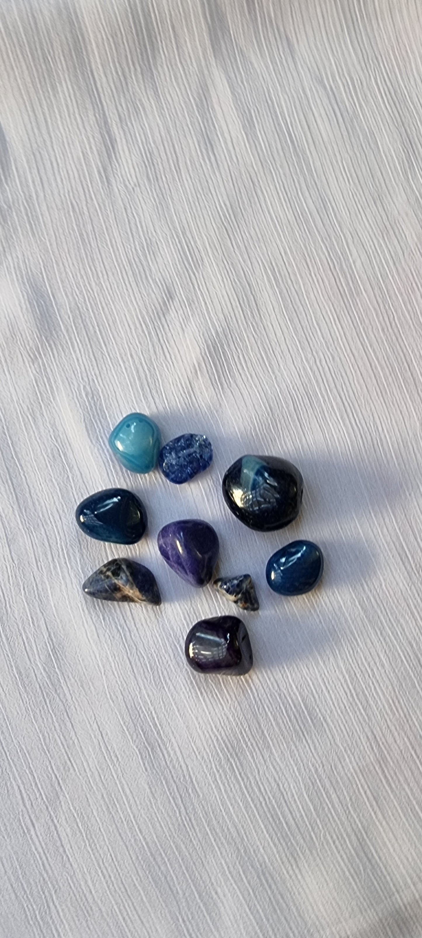 9 Pieces Natural Blue Sodalite Stone