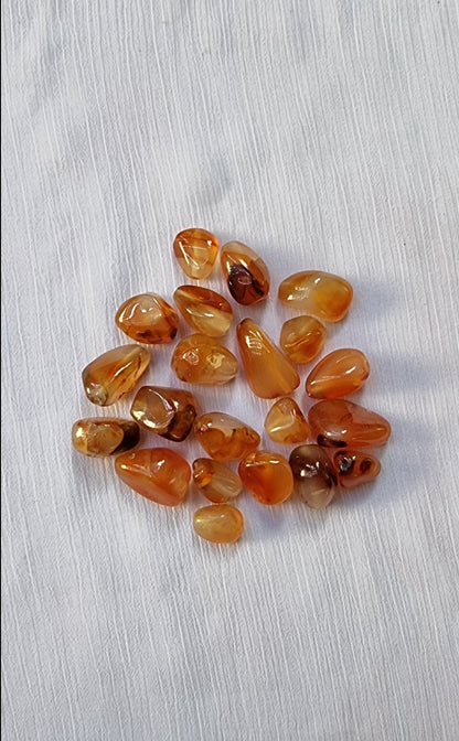 21 Natural Orange Sardonyx Stones For Jewelry Making